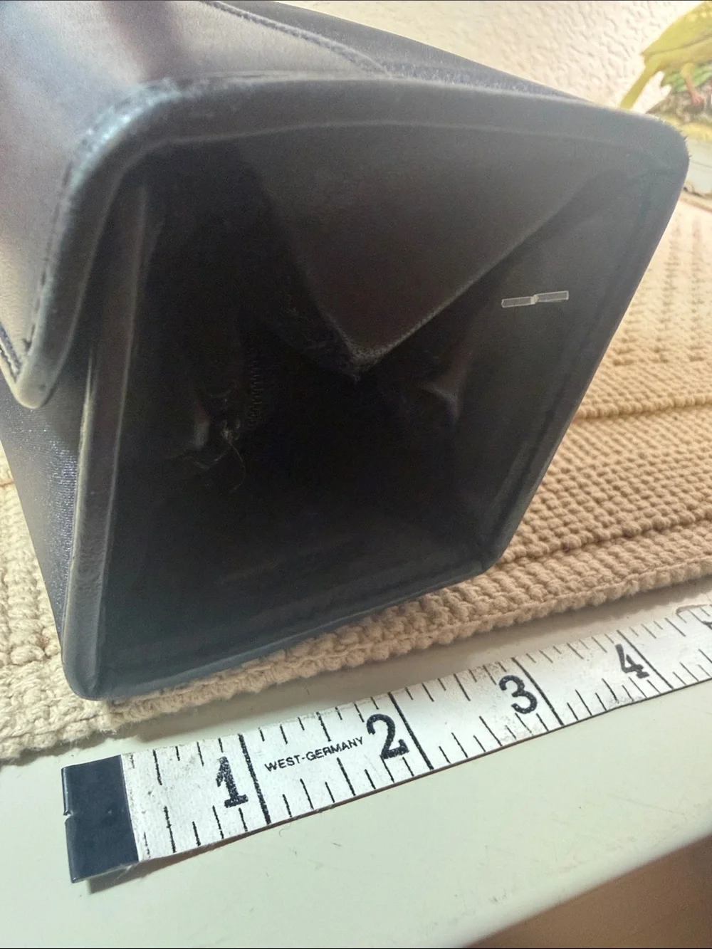 Eddie Bauer Black Fold-Over Cosmetic / Jewelry Case